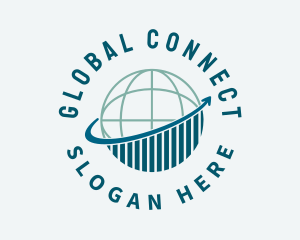 International - International Globe Arrow logo design