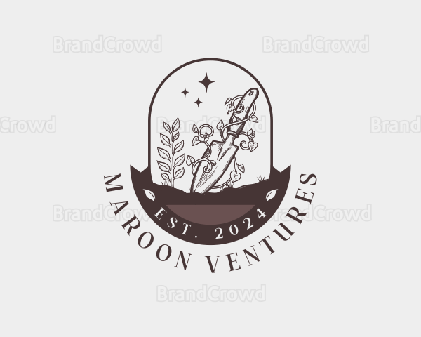 Vineyard Gardening Trowel Logo