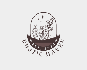 Vineyard Gardening Trowel logo design