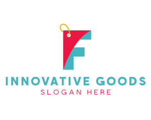 Product - Shopping Coupon Letter F logo design
