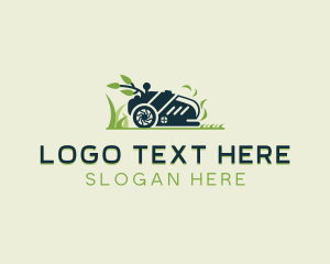 Mowing - Garden Lawn Mower Grass logo design