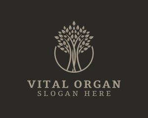 Organic Tree Plant logo design