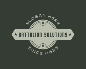 Military Army Officer logo design