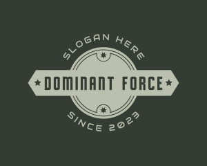 Military Army Officer logo design