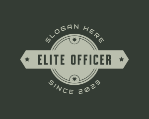 Military Army Officer logo design