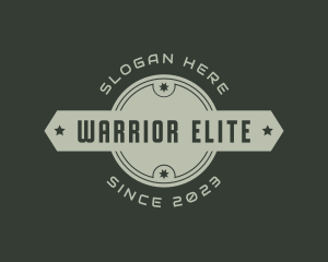 Military Army Officer logo design