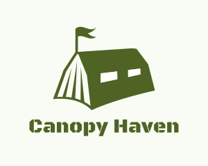 Canopy - Military Book Tent logo design