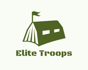 Military Book Tent logo design