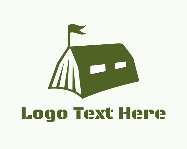 Canopy - Military Book Tent logo design