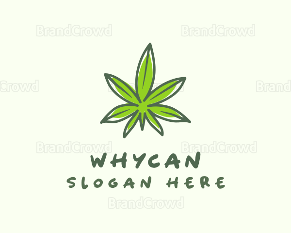 Natural Cannabis Leaf Logo