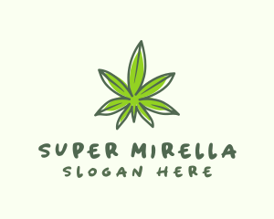 Natural Cannabis Leaf Logo