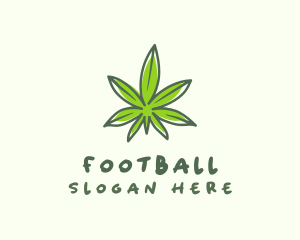 Grass - Natural Cannabis Leaf logo design