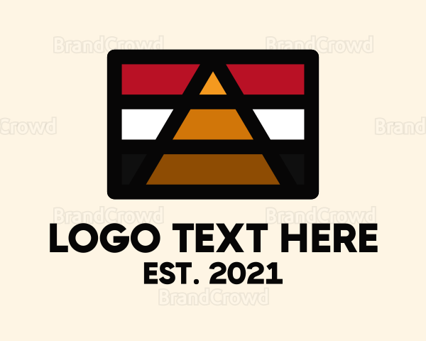 Egypt Pyramid Flag Logo