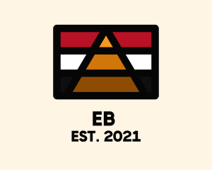 Egyptian - Egypt Pyramid Flag logo design
