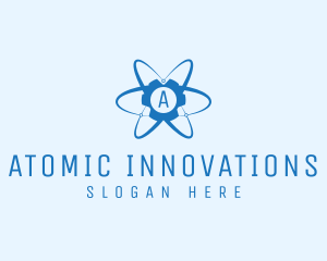 Atomic - Atom Gear Tech Lab logo design
