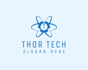 Atom Gear Tech Lab  logo design