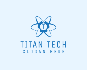 Atom Gear Tech Lab  logo design