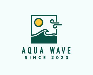 Summer Beach Wave  logo design