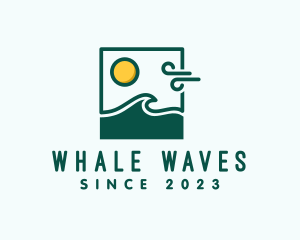 Summer Beach Wave  logo design