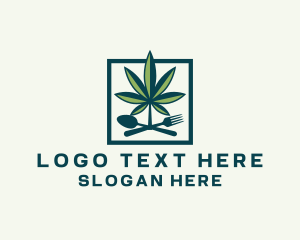 Hemp - Cannabis Leaf Restaurant logo design