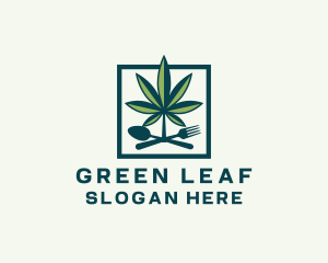 Cannabis Leaf Restaurant logo design