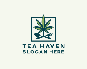 Cannabis Leaf Restaurant logo design