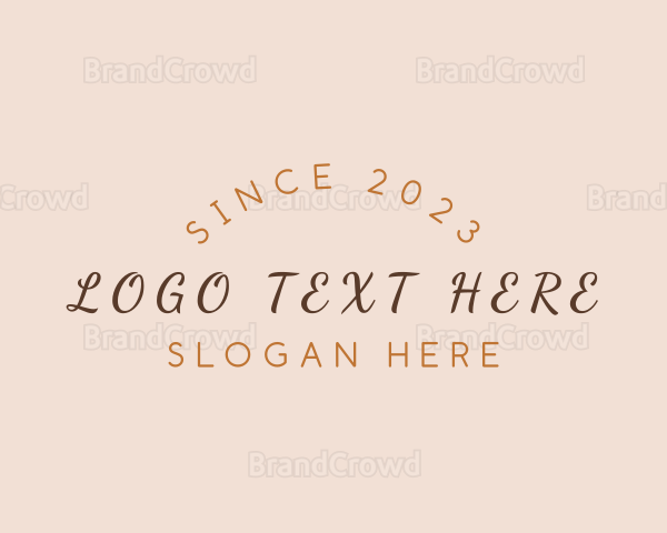 VIntage Cursive Brand Logo