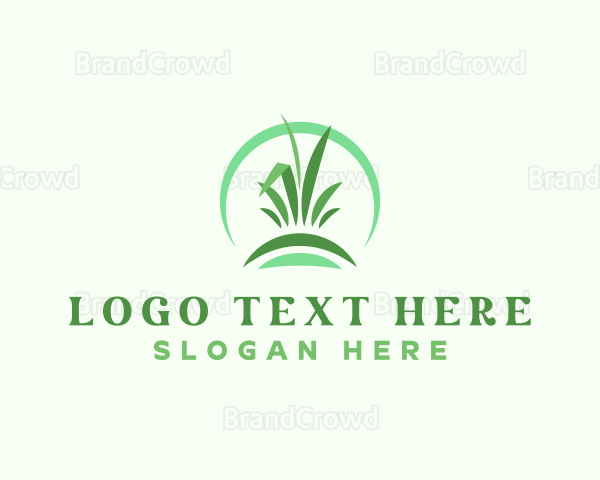 Grass Gardening Landscape Logo