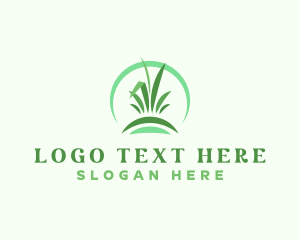 Mowing - Grass Gardening Landscape logo design