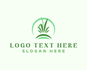 Grass Gardening Landscape Logo