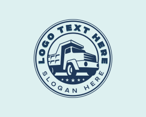 Transport - Cargo Dump Truck logo design