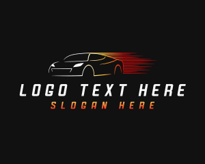 Detailing - Fast Car Driving logo design