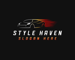 Fast Car Driving Logo