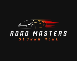 Driving - Fast Car Driving logo design
