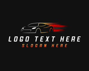 Driving - Fast Car Driving logo design