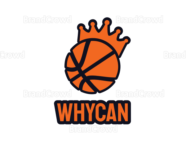 Basketball King Crown Logo