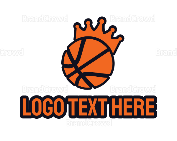 Basketball King Crown Logo