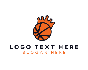 Basketball Crown Sport logo design