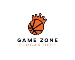 Basketball Crown Sport logo design