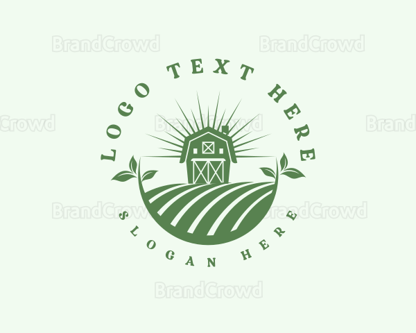 Farm Barn Field Logo