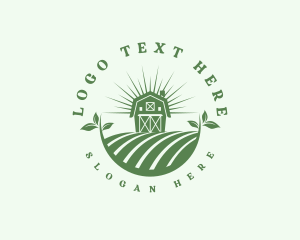 Plant - Farm Barn Field logo design