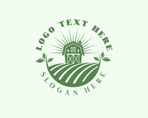 Barn - Farm Barn Field logo design