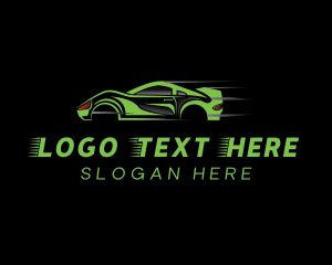 Drag Racing - Fast Racing Car logo design