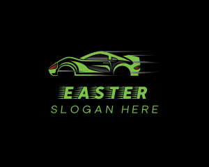 Fast Racing Car Logo