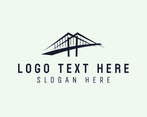 Suspension - Urban Bridge Landmark logo design