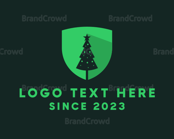 Christmas Tree Holiday Logo