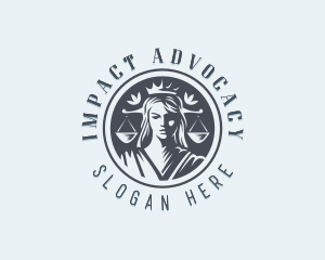 Advocacy - Crown Justice Woman logo design