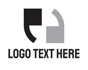 Double - Punctuation Apostrophe Symbol logo design
