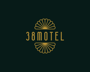 Retro Art Deco Hotel logo design