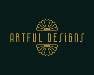 Retro Art Deco Hotel logo design